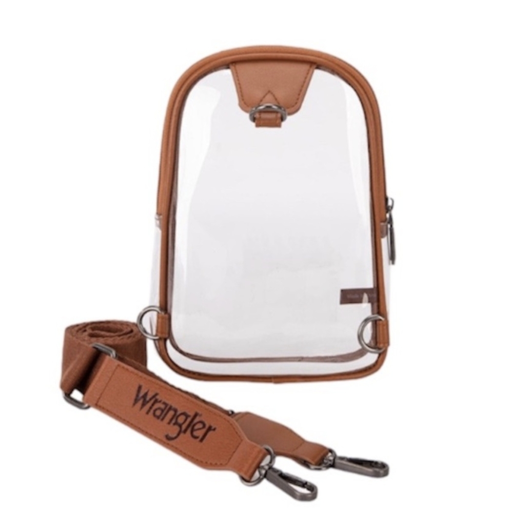 Wrangler Clear Sling Crossbody Bag - Concert Festival Western Stadium NWT